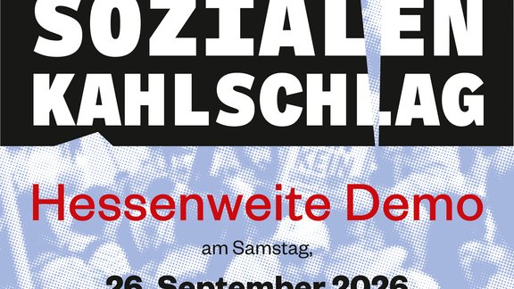 Plakat Aufruf zur Demo gegen den sozialen Kahlschlag